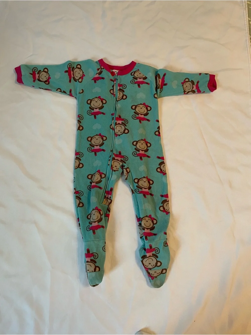 Garanimals, Gerber & Pink Disney Girls'‎ Zippered Footed One-Piece PJs, Size 3T